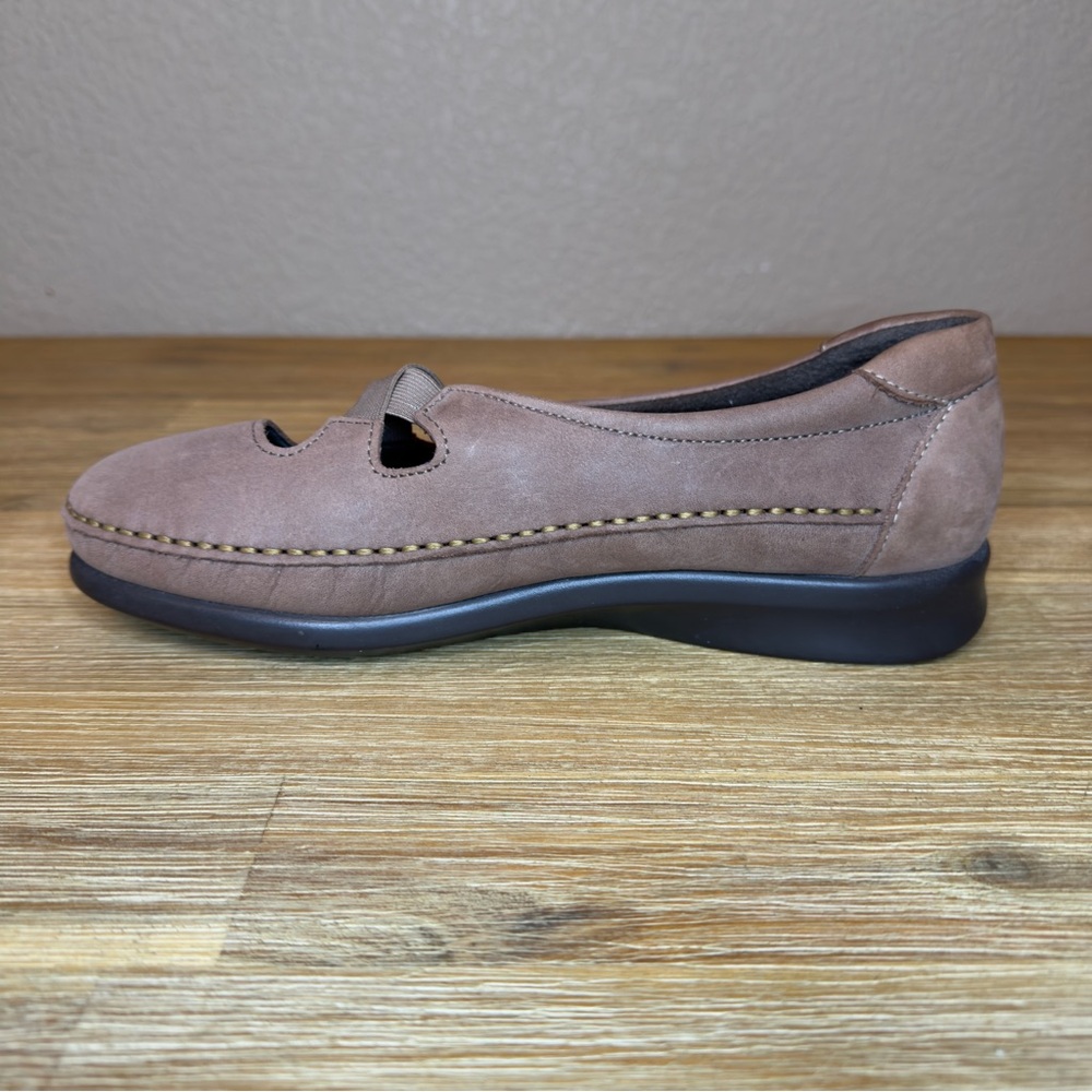 SAS Crissy Slip On Loafers Women's 9 WW Tan Praline Nubuck Comfort Moccasin - Picture 6 of 13